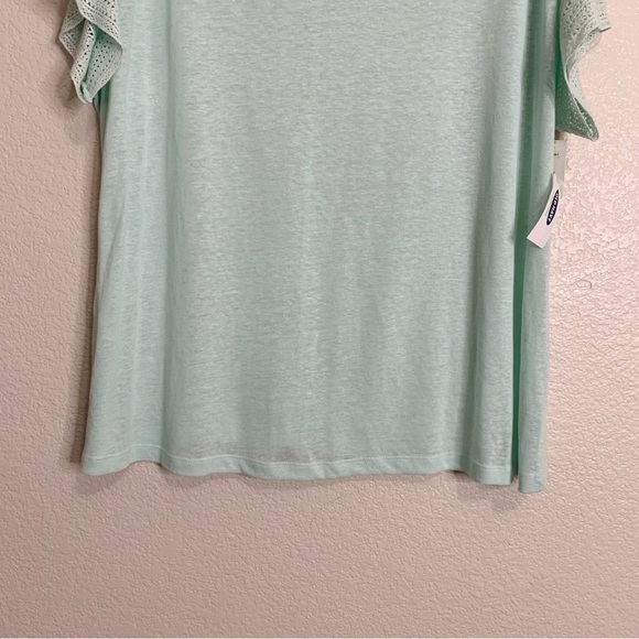 NWT Old Navy Linen Blend Lace Sleeves Lightweight Top, Size 1X - Picture 5 of 12